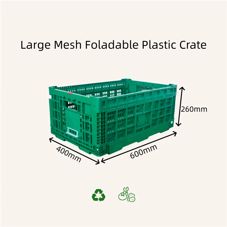 Large Mesh Foladable Plastic Crate