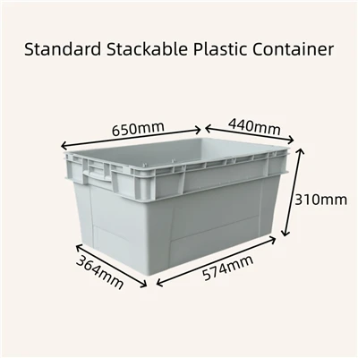 Hefðbundið staflanlegt plastílát